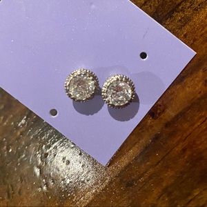 Rhinestone Stud Earrings